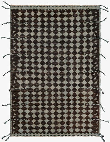 5' 5 x 7' 10 Hand Knotted Moroccan Wool Rug