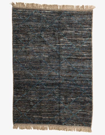 6' 3 x 9' 2 Hand Knotted Moroccan Wool Rug
