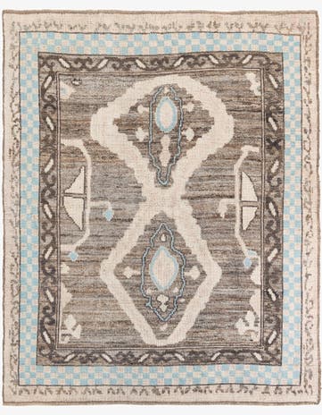 8' 4 x 10' 1 Hand Knotted Moroccan Wool Rug