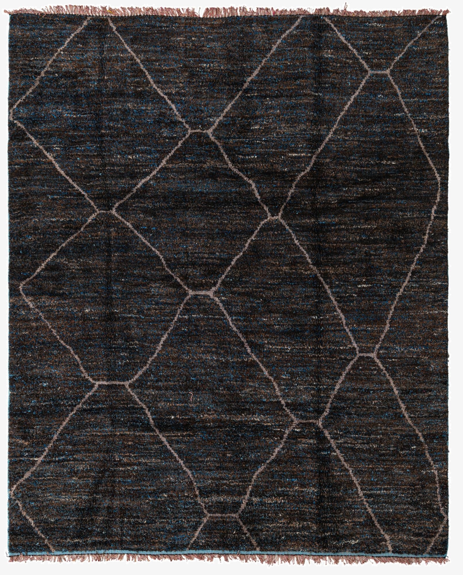 8' x 9' 8  Hand Knotted Moroccan Wool Rug