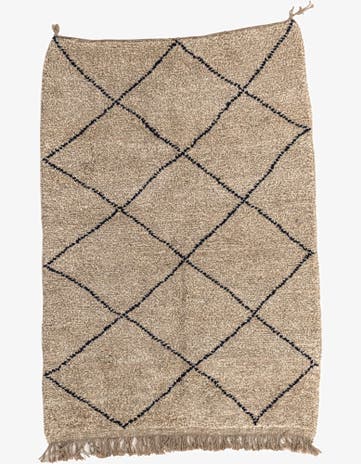 5' 4 x 7' 8 Hand Knotted Moroccan Wool Rug