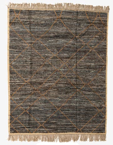 8' 1 x 10' 3 Hand Knotted Moroccan Wool Rug
