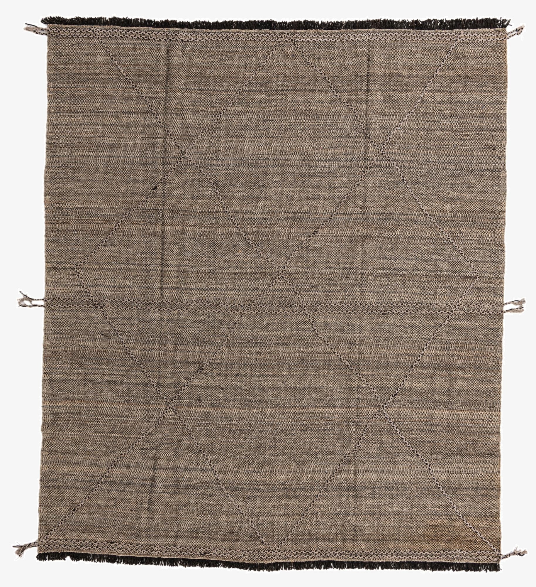 8' 3 x 9' 9  Hand Knotted Moroccan Wool Rug