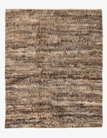 5' 9 x 7' Hand Knotted Moroccan Wool Rug