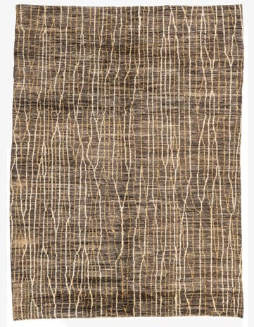 5' 9 x 7' 9 Hand Knotted Moroccan Wool Rug
