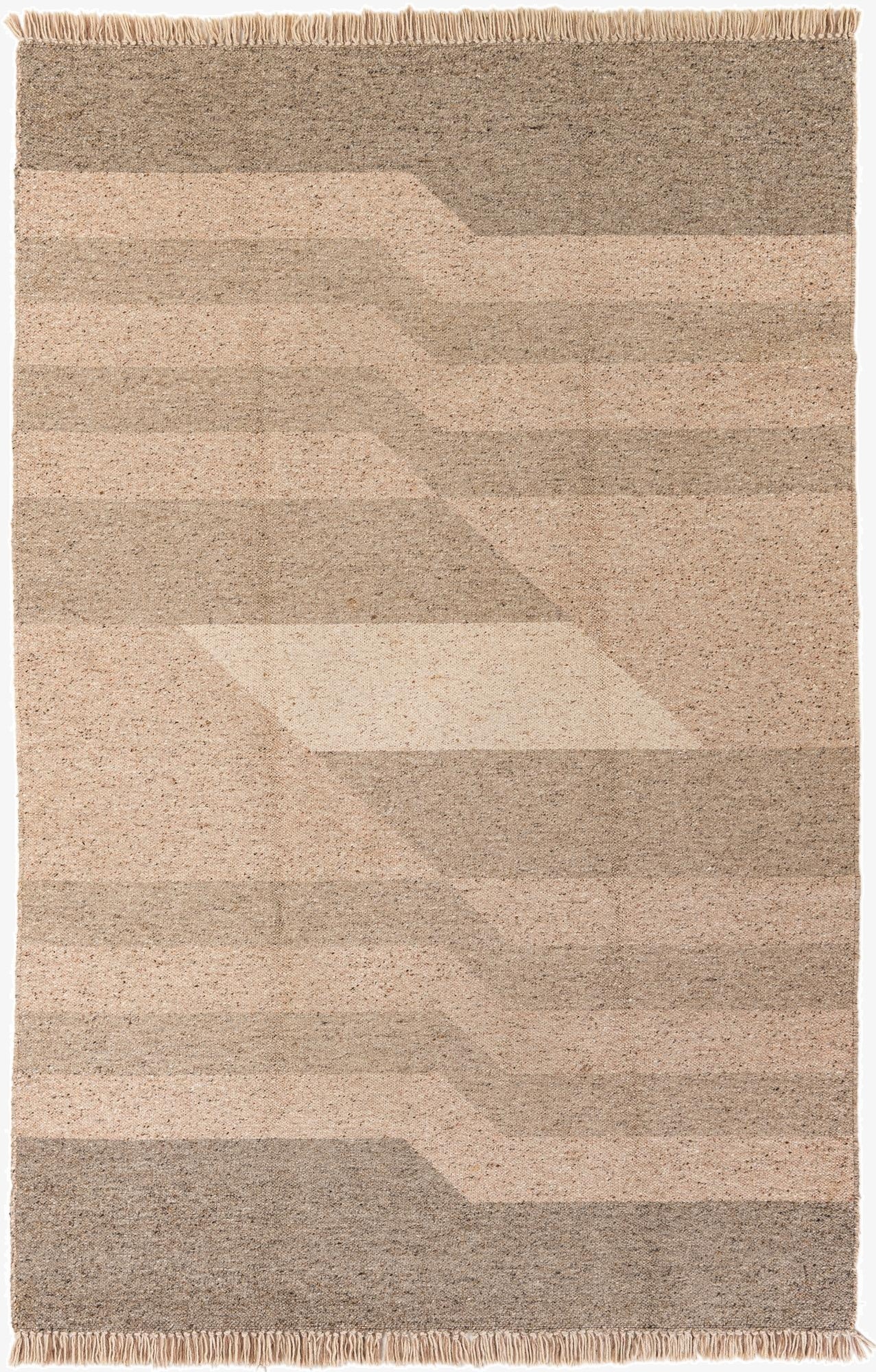 6' 7 x 10'  Hand Knotted Moroccan Wool Rug