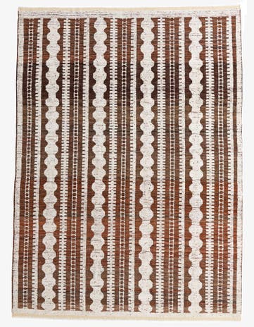 8' x 11' Hand Knotted Moroccan Wool Rug