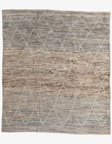 8' 4 x 9' 5 Hand Knotted Moroccan Wool Rug