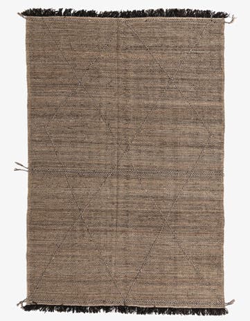 6' 7 x 9' 9 Hand Knotted Moroccan Wool Rug