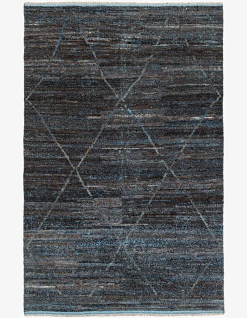 5' 10 x 9' 3 Hand Knotted Moroccan Wool Rug