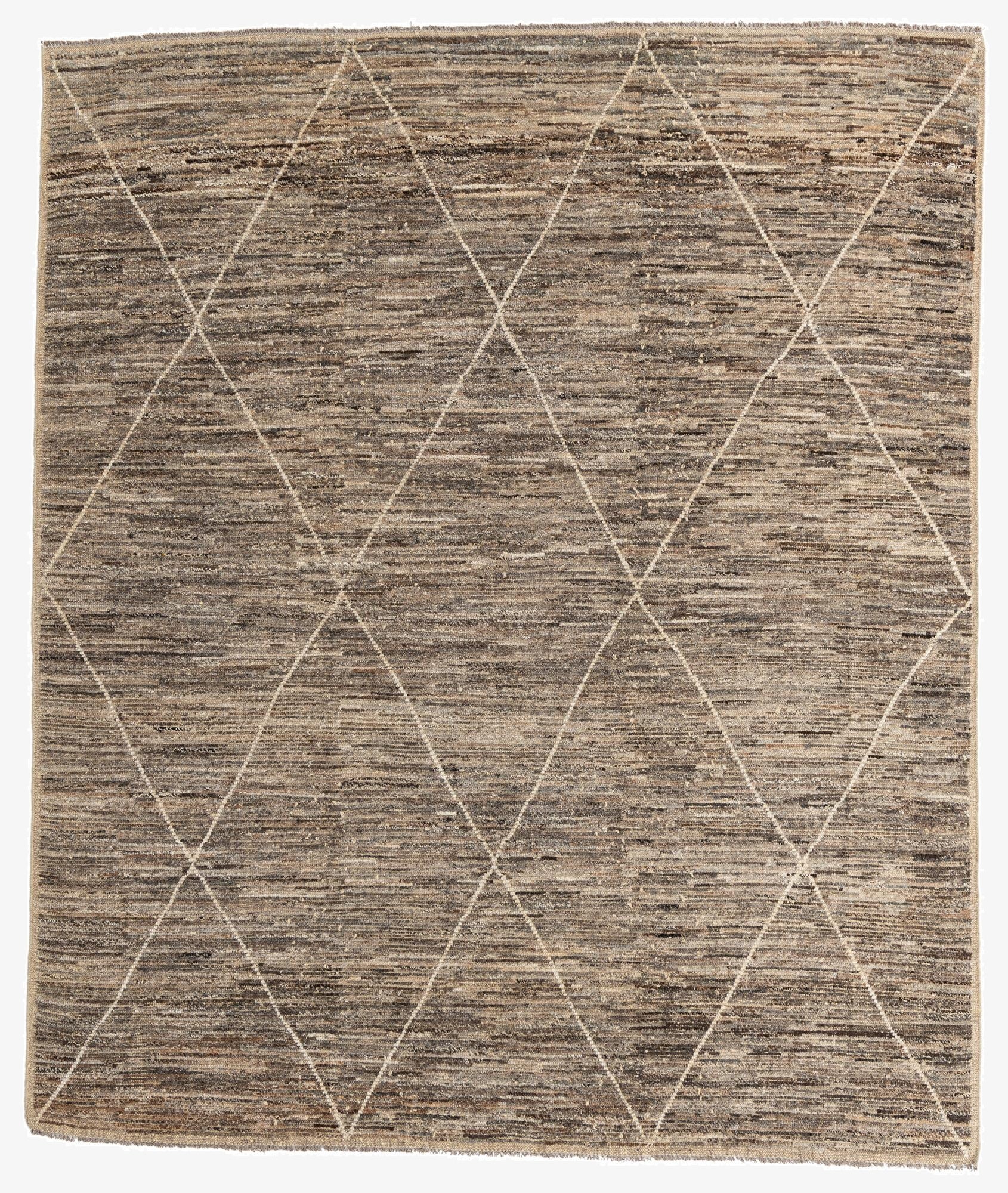 8' 7 x 10' 1  Hand Knotted Moroccan Wool Rug