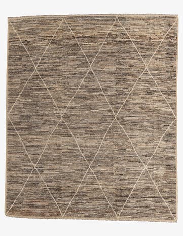 8' 7 x 10' 1 Hand Knotted Moroccan Wool Rug