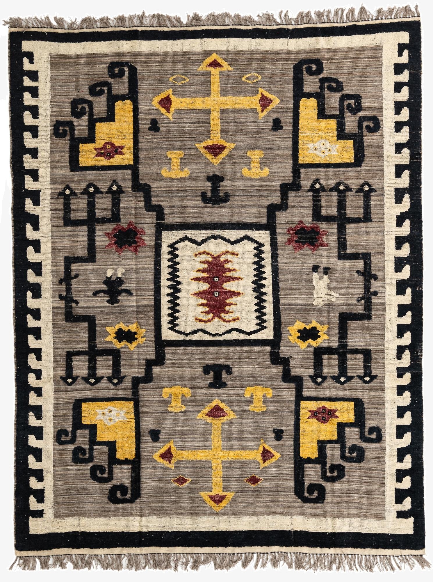 8' x 10' 2  Hand Knotted Moroccan Wool Rug