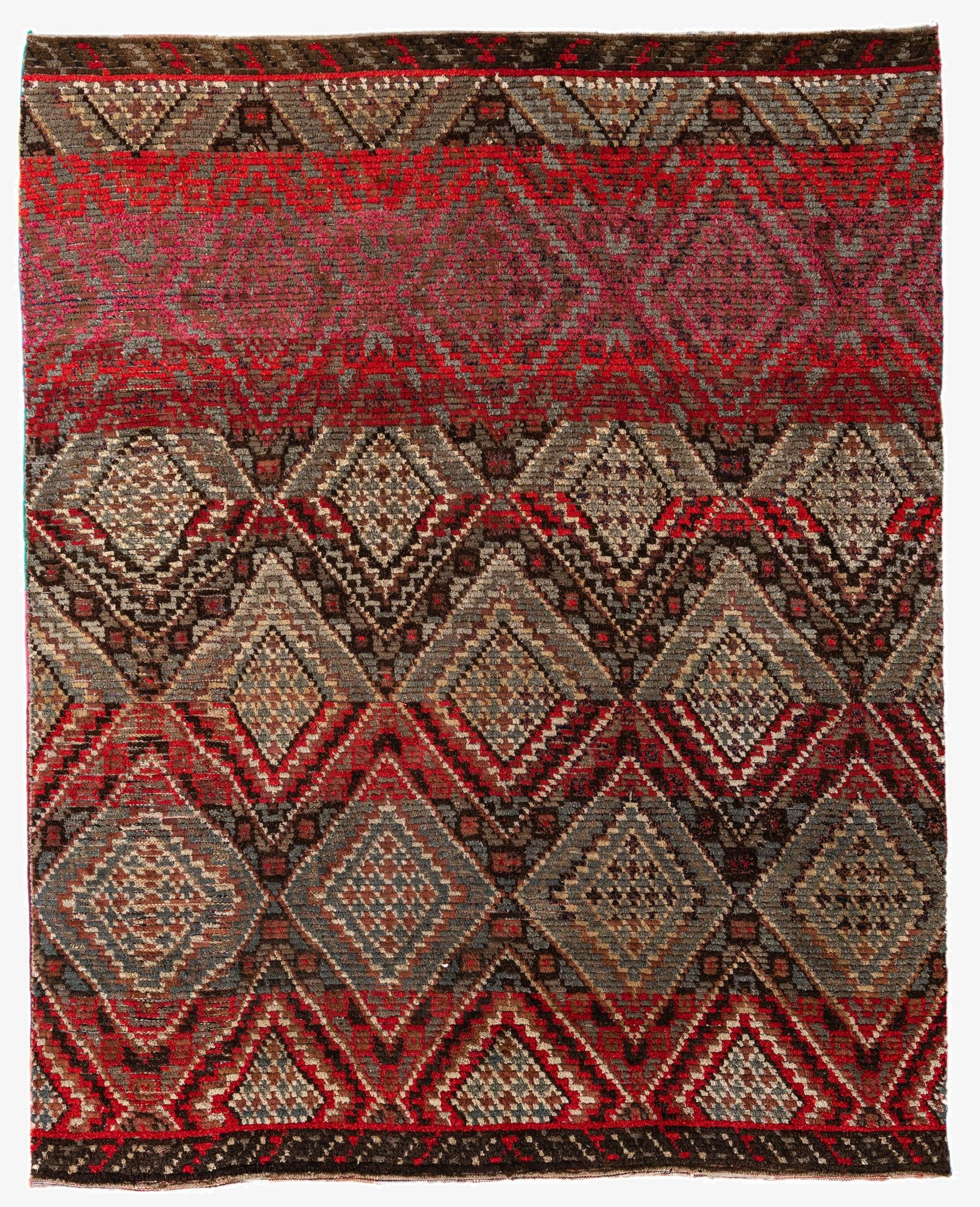 7' 8 x 9' 8  Hand Knotted Moroccan Wool Rug