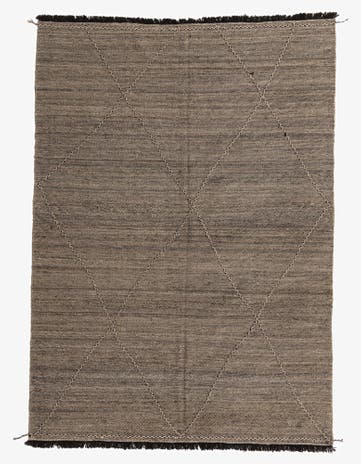 7' 1 x 9' 9 Hand Knotted Moroccan Wool Rug