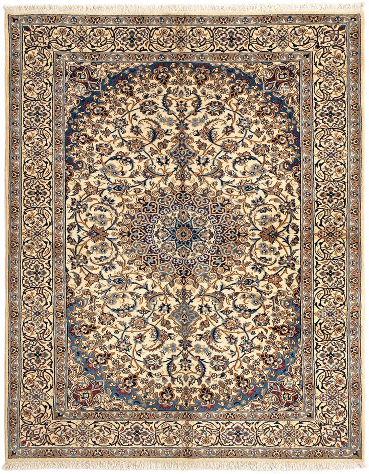 Detail image of 6' 9 x 9' 11 Nain Wool Rug