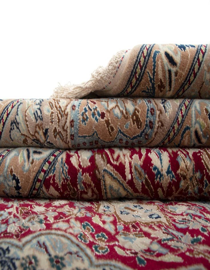 Detail image of 5' 3 x 8' 1 Hand Knotted Nain Persian Rug