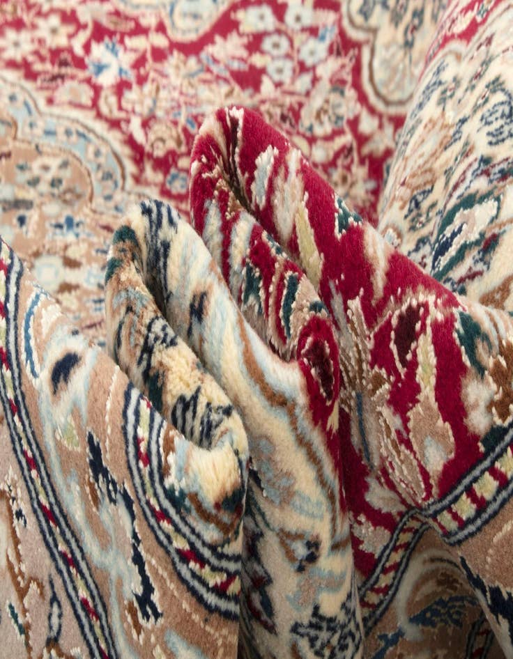 Detail image of 5' 3 x 8' 1 Hand Knotted Nain Persian Rug