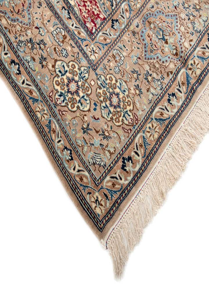 5' 3 x 8' 1 Hand Knotted Nain Persian Rug