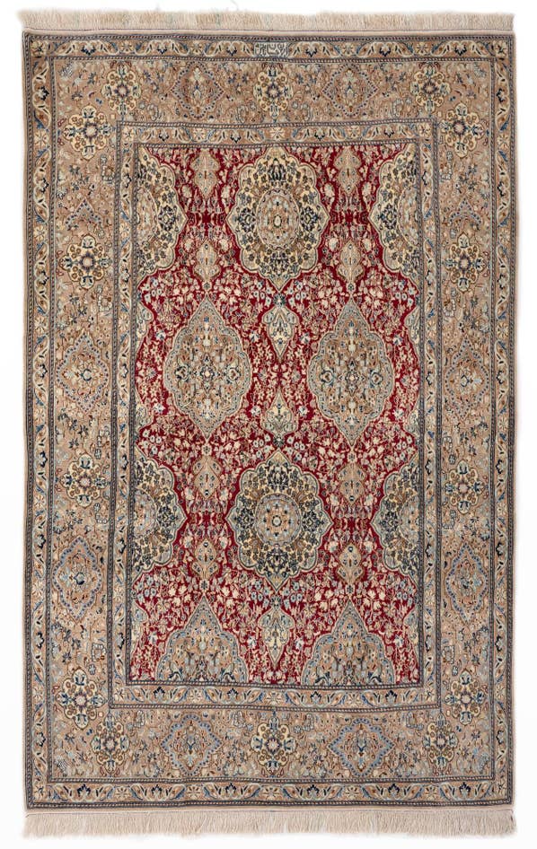 Detail image of 5' 3 x 8' 1 Hand Knotted Nain Persian Rug