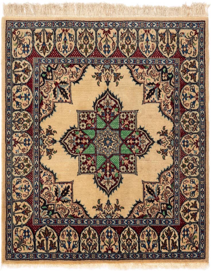 Detail image of 3' 3 x 3' 7 Nain Rug