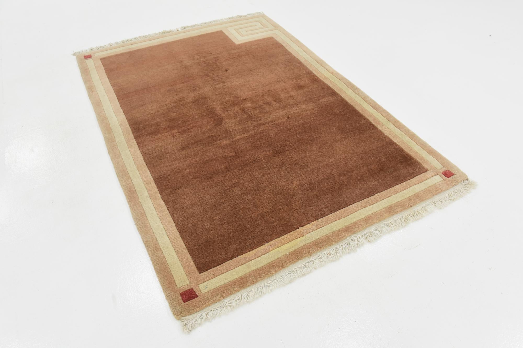 4' 9 x 6' 6 Hand Knotted Nepal Wool Rug