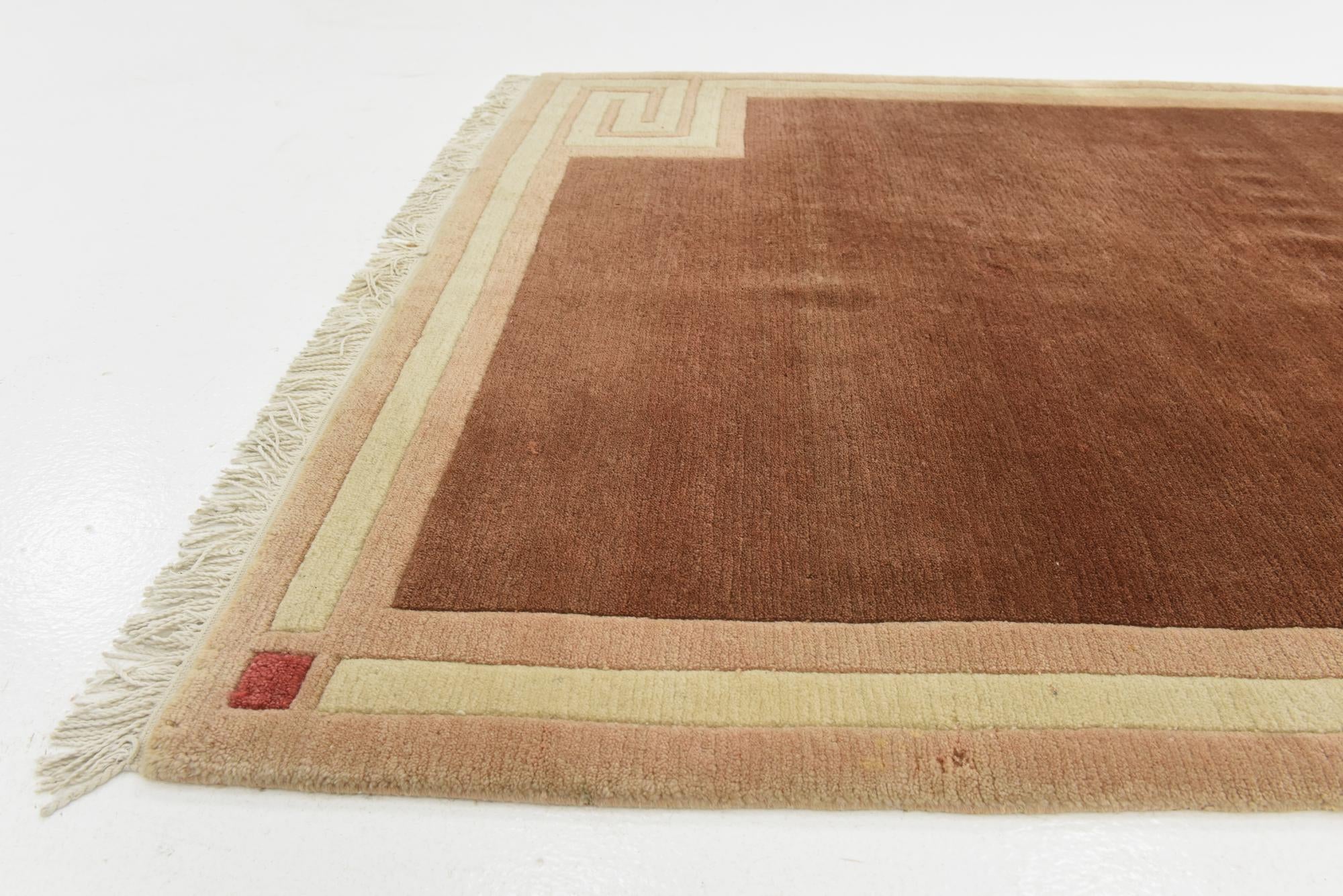 4' 9 x 6' 6 Hand Knotted Nepal Wool Rug