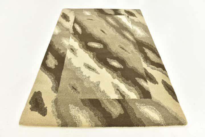 4' x 6' 1 Hand Knotted Nepal Wool Rug