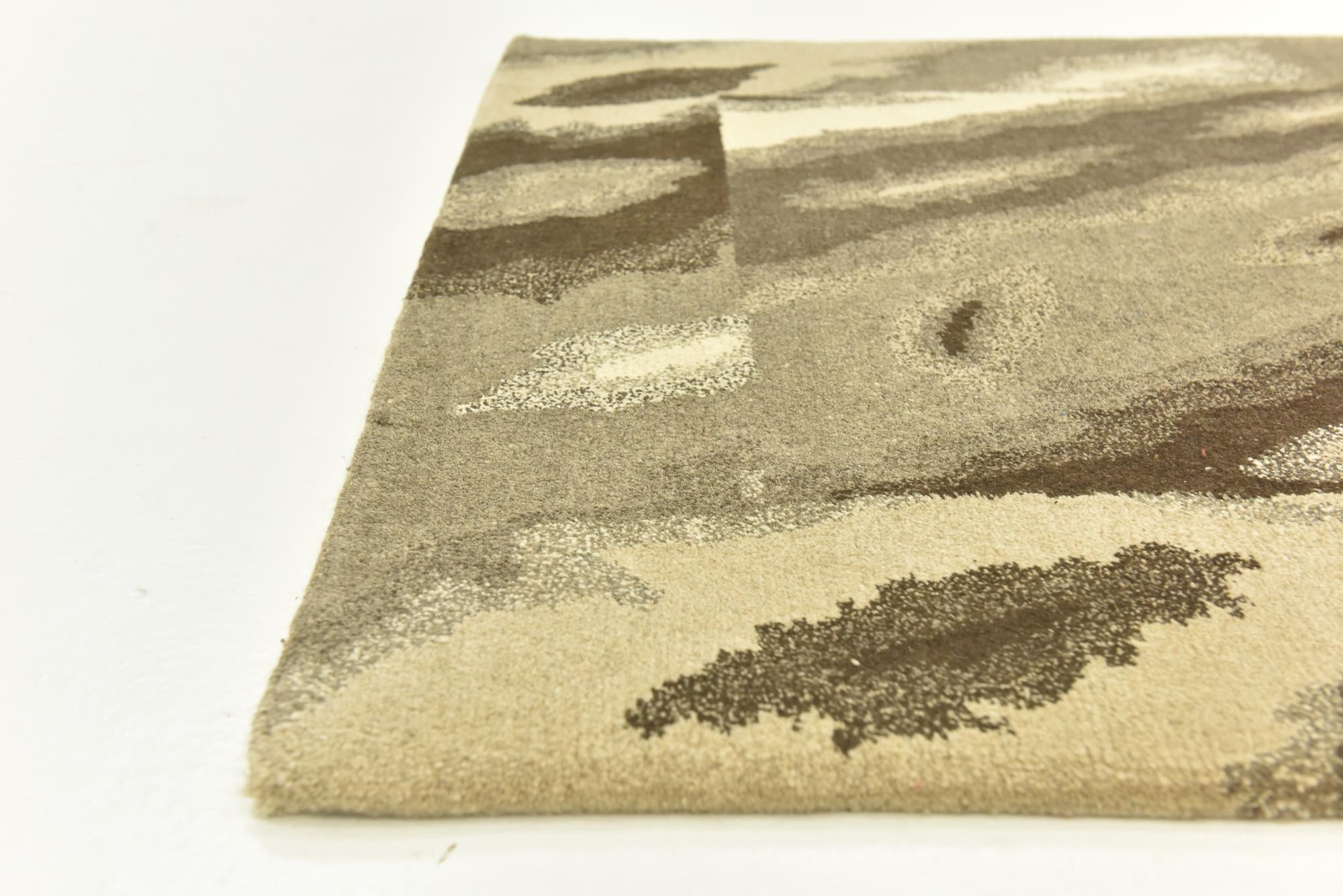 4' x 6' 1 Hand Knotted Nepal Wool Rug