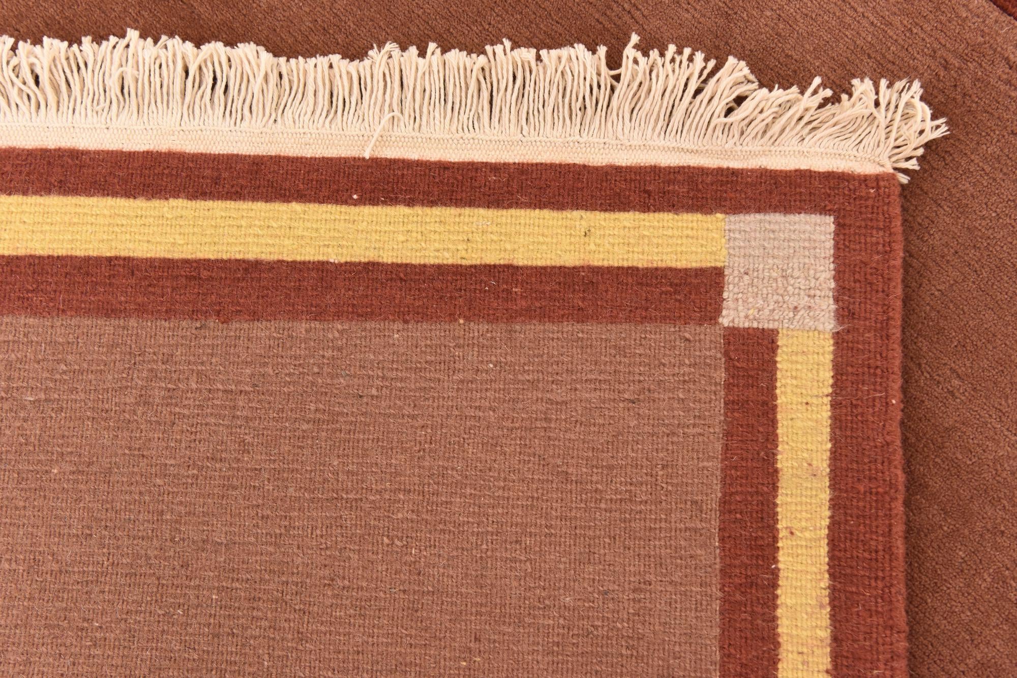 4' 7 x 6' 10 Hand Knotted Nepal Wool Rug