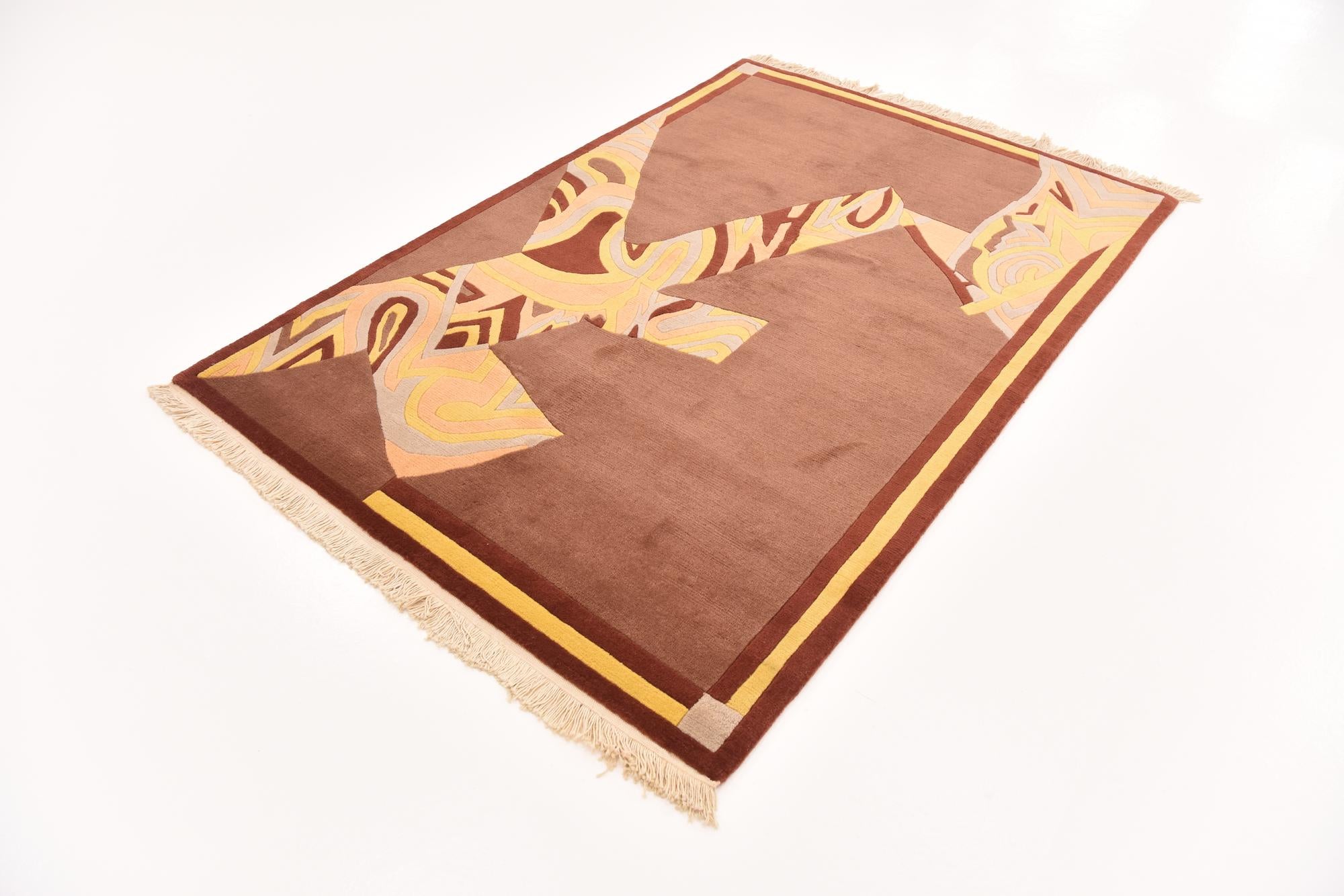 4' 7 x 6' 10 Hand Knotted Nepal Wool Rug