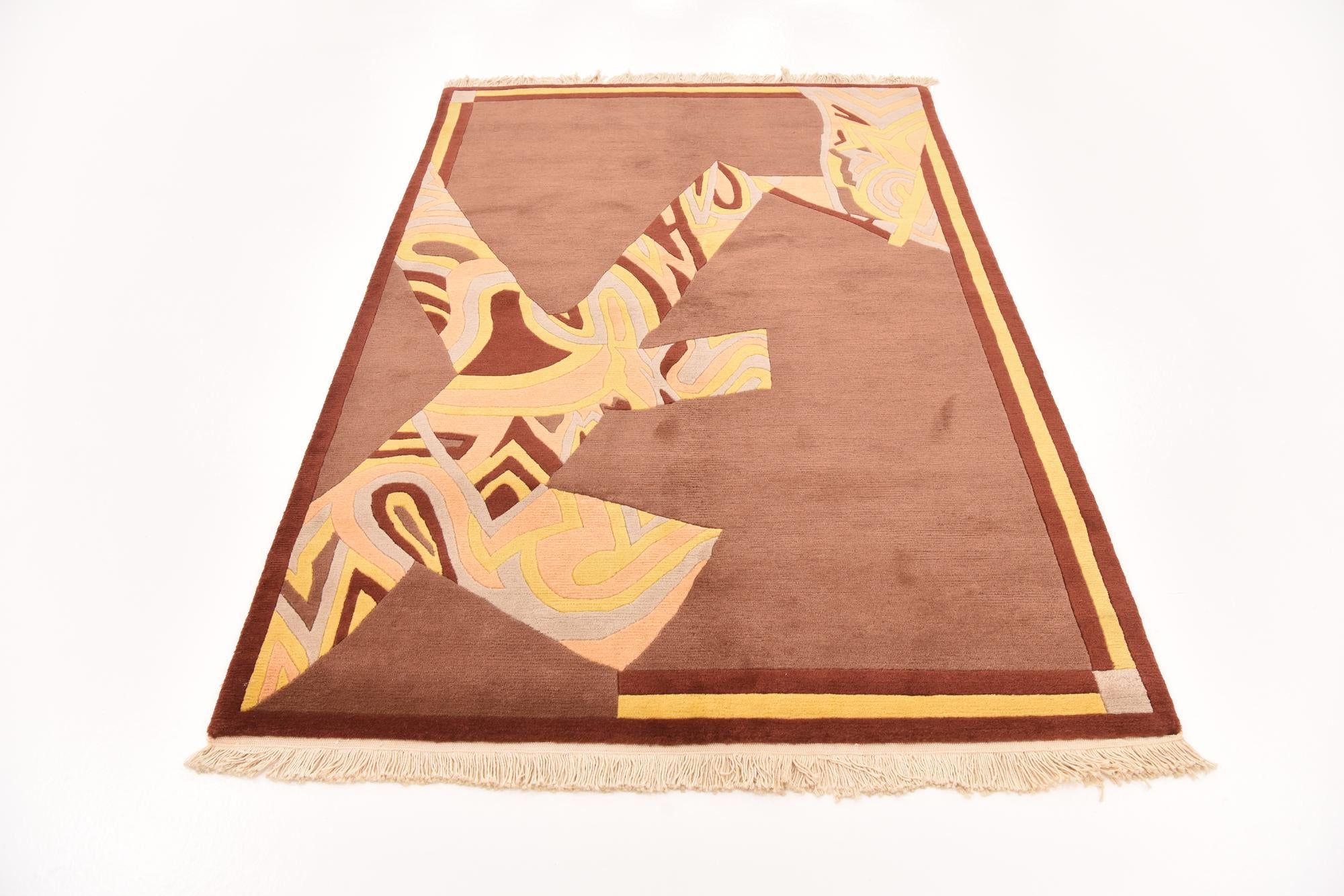 4' 7 x 6' 10 Hand Knotted Nepal Wool Rug