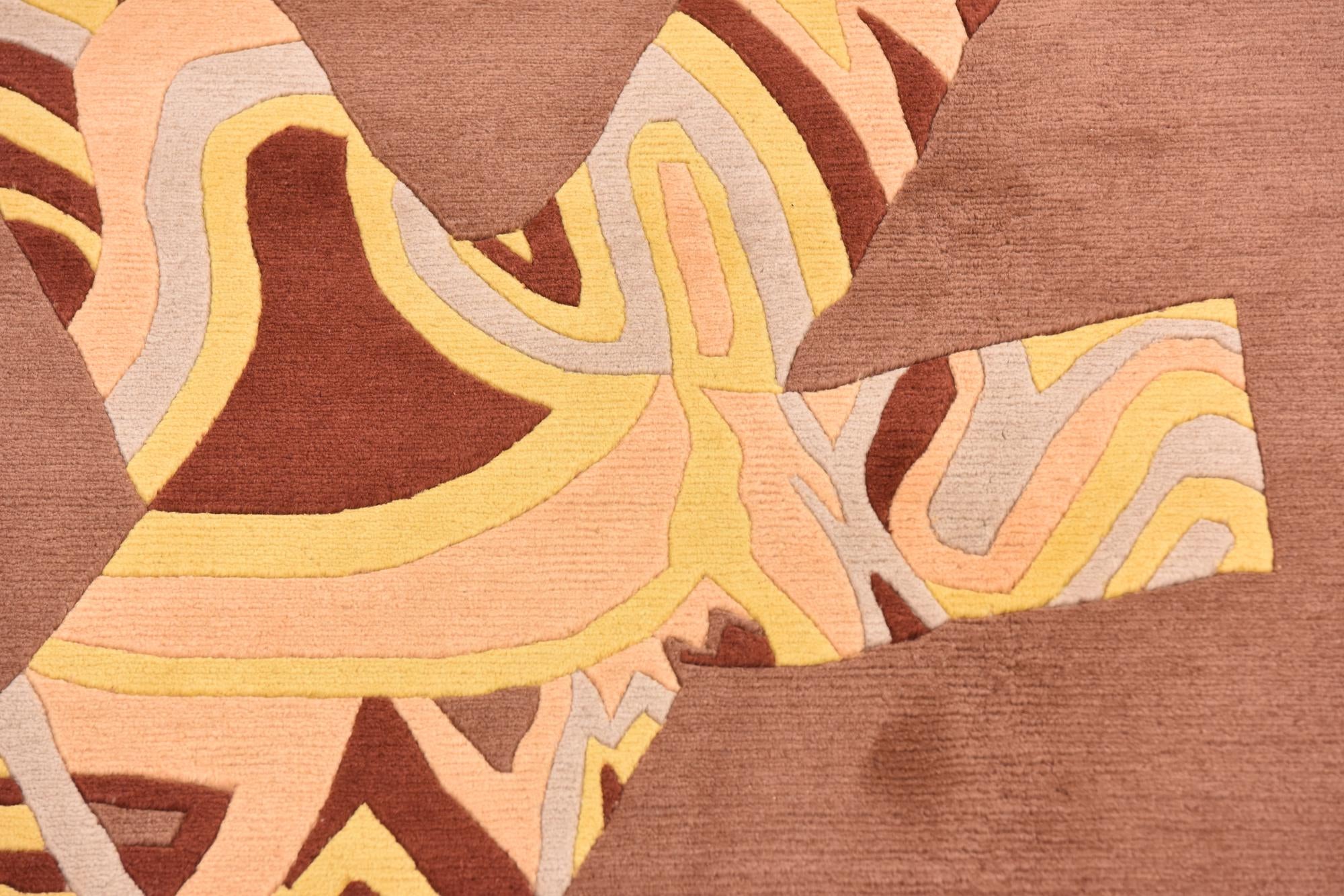 4' 7 x 6' 10 Hand Knotted Nepal Wool Rug