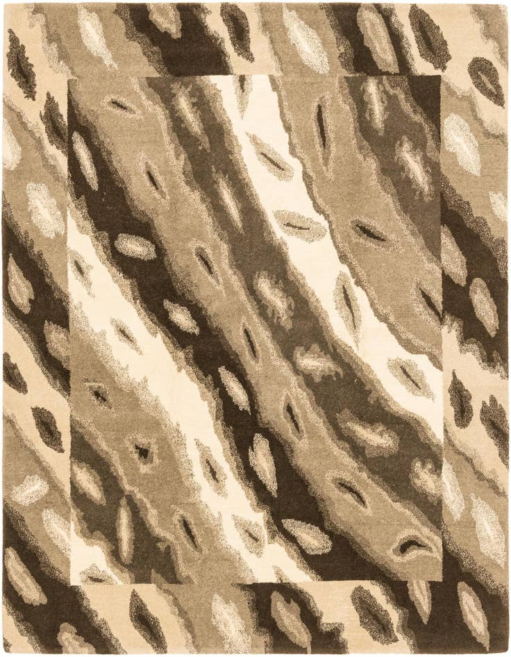 Detail image of 7' 7 x 8' 9 Hand Knotted Nepal Wool Rug