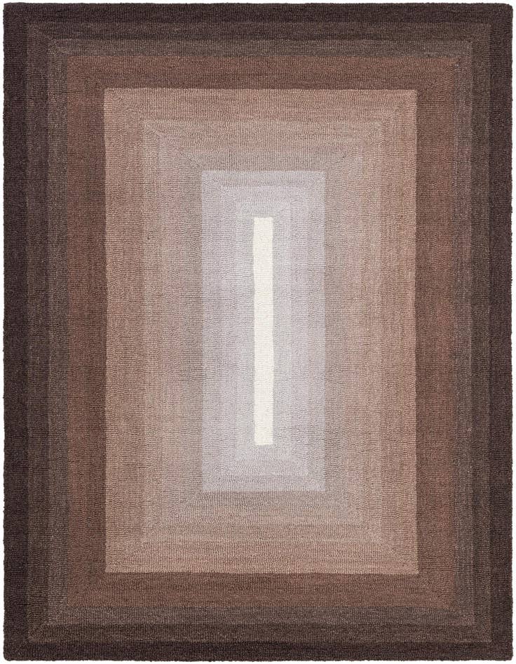 Detail image of 4' 1 x 6' 1 Ombre Wool Rug