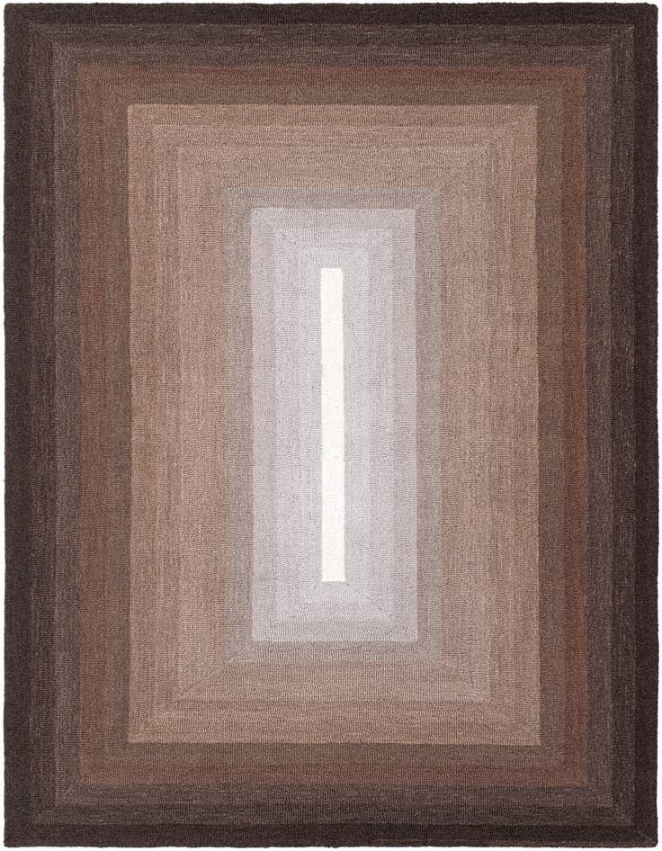 Detail image of 5' 1 x 8' Ombre Wool Rug