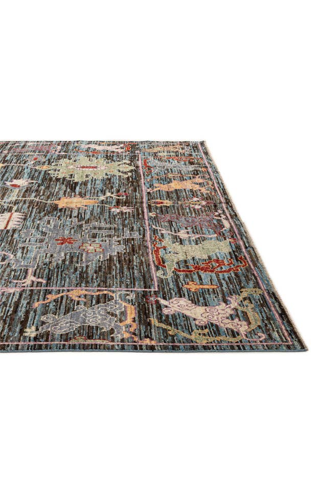 Detail image of 10' 1 x 13' 9 Hand Knotted Oushak Wool Rug