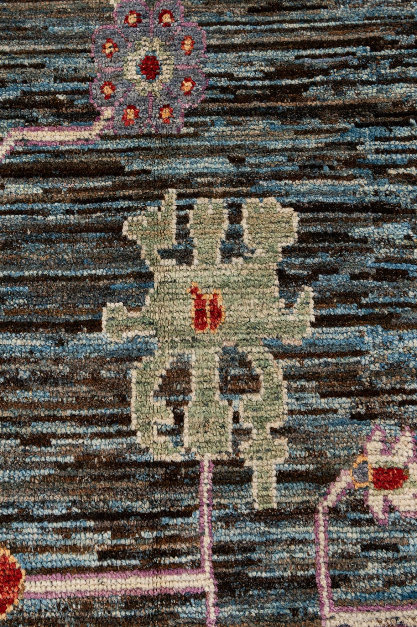 10' 1 x 13' 9 Hand Knotted Oushak Wool Rug