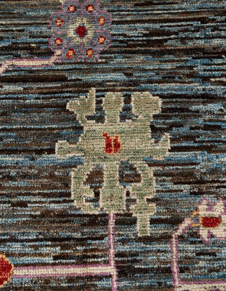Detail image of 10' 1 x 13' 9  Hand Knotted Oushak Wool Rug