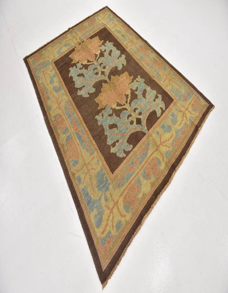 Detail image of 6' x 8'  Hand Knotted Oushak Wool Rug