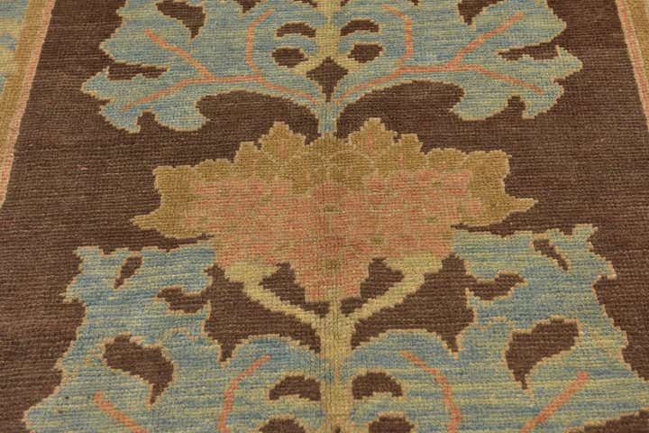 6' x 8' Hand Knotted Oushak Wool Rug