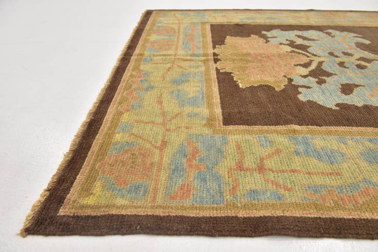 Detail image of 6' x 8' Hand Knotted Oushak Wool Rug