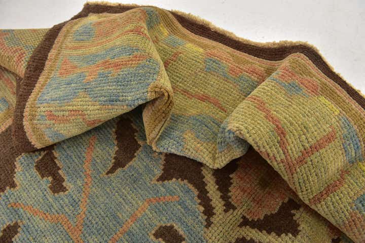 6' x 8' Hand Knotted Oushak Wool Rug