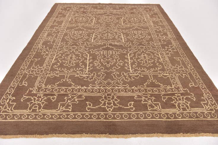Detail image of 7' x 9' 10 Hand Knotted Oushak Wool Rug