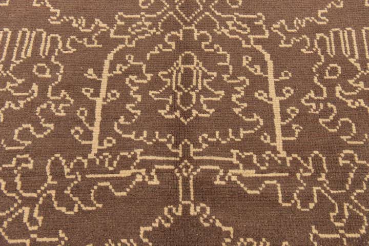 7' x 9' 10 Hand Knotted Oushak Wool Rug