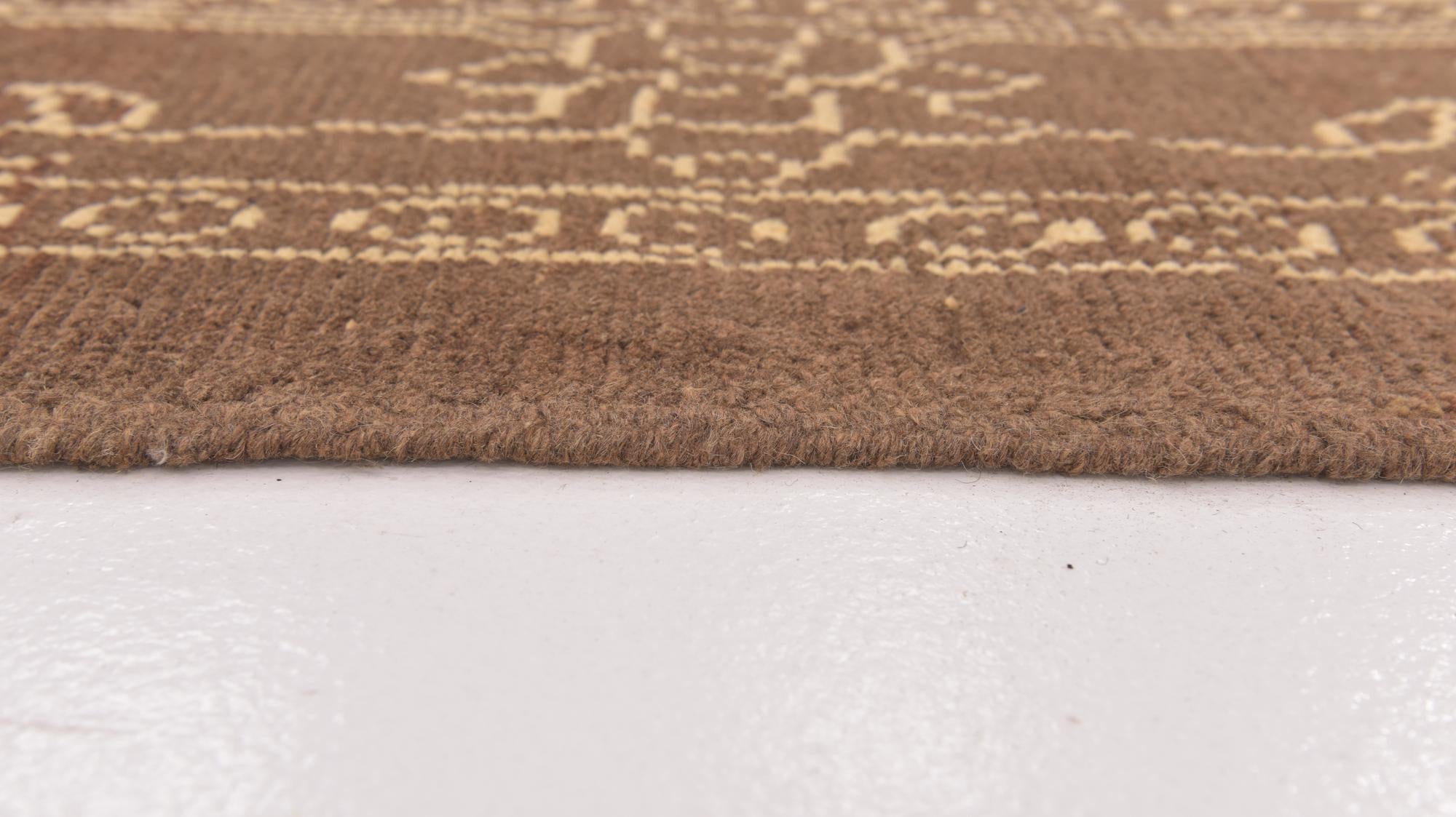 7' x 9' 10 Hand Knotted Oushak Wool Rug