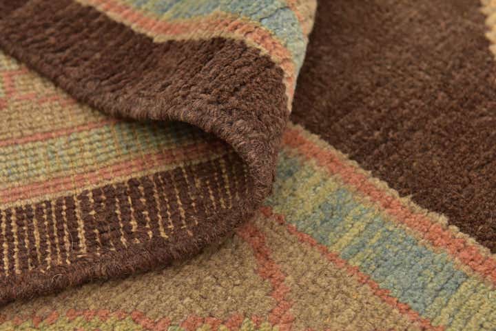 9' x 11' 10 Hand Knotted Oushak Wool Rug