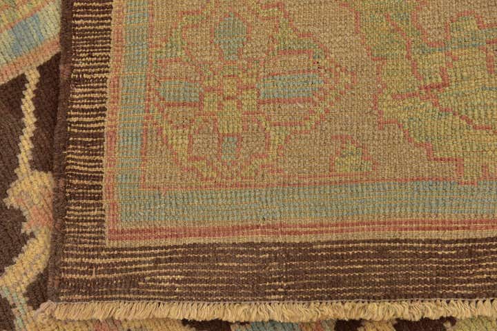 9' x 11' 10 Hand Knotted Oushak Wool Rug