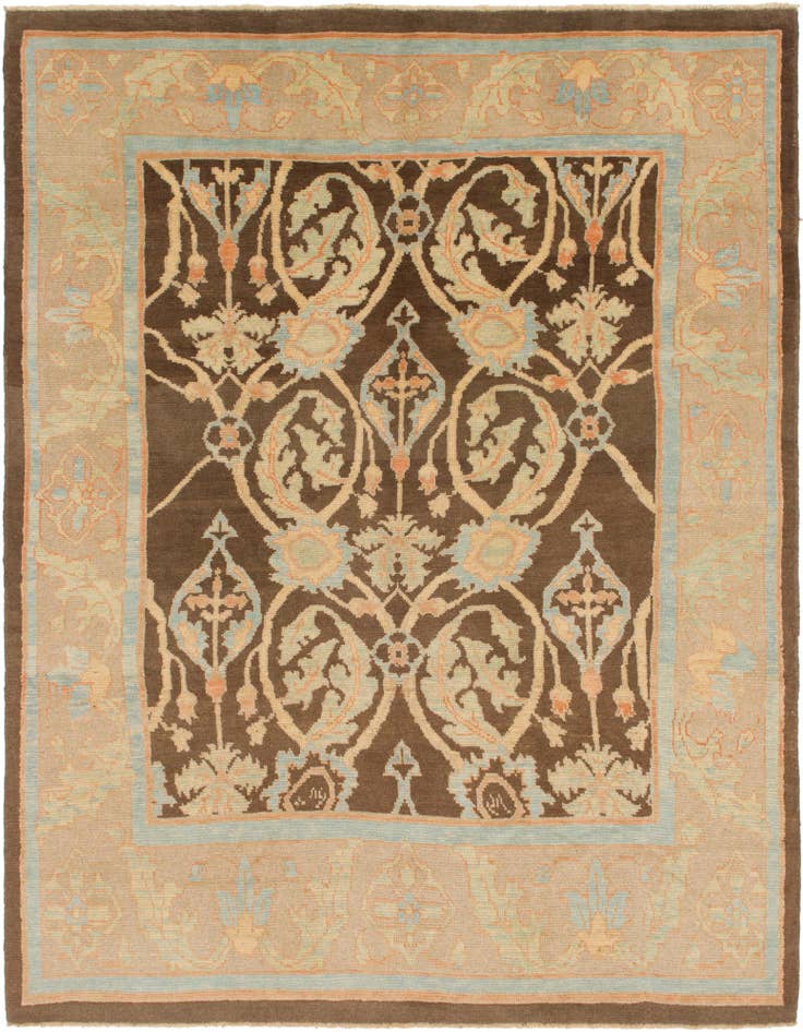 Detail image of 9' x 11' 10 Hand Knotted Oushak Wool Rug