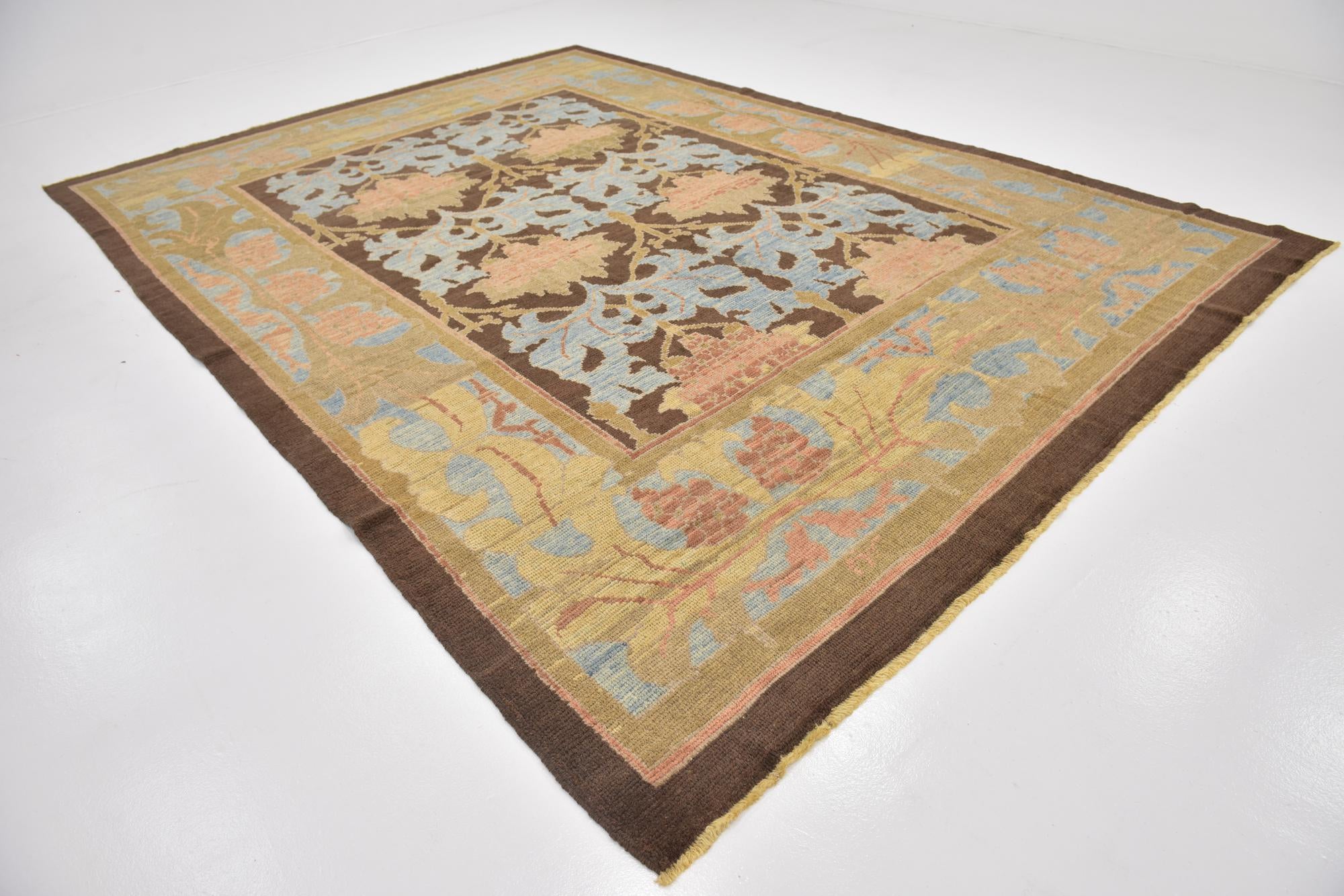 10' 3 x 15' Hand Knotted Oushak Wool Rug